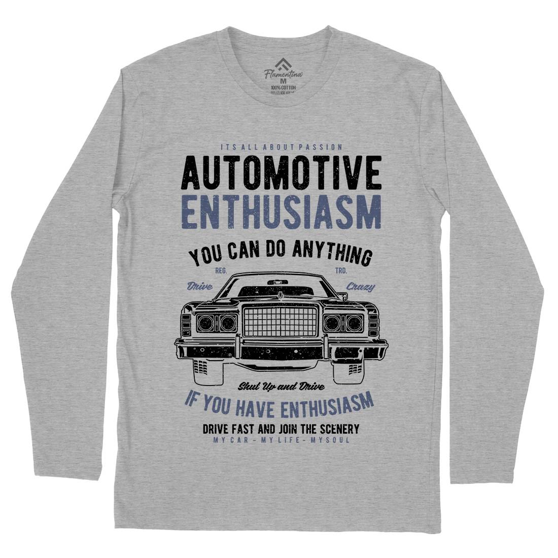 Automotive Enthusiasm Mens Long Sleeve T-Shirt Cars A614