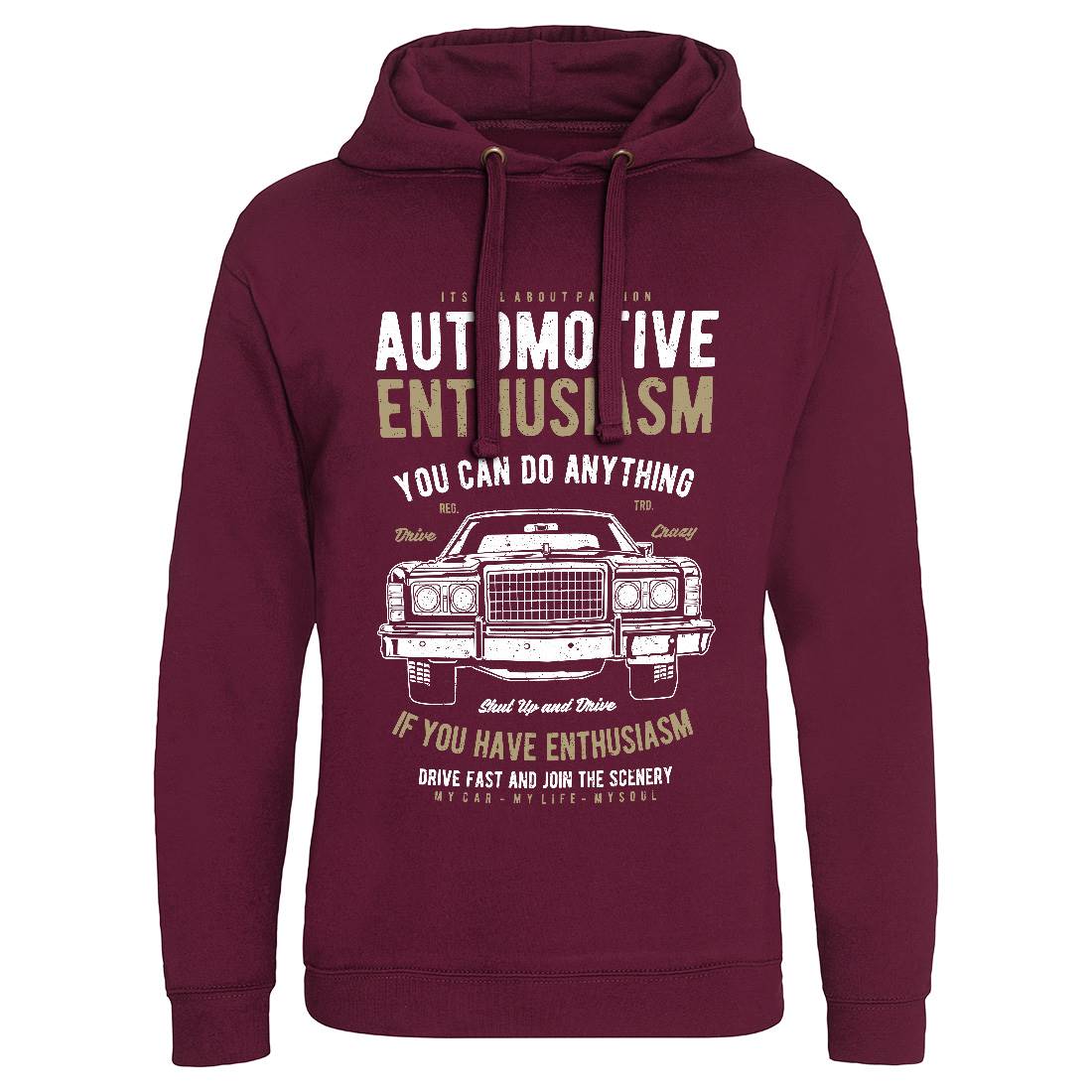 Automotive Enthusiasm Mens Hoodie Without Pocket Cars A614