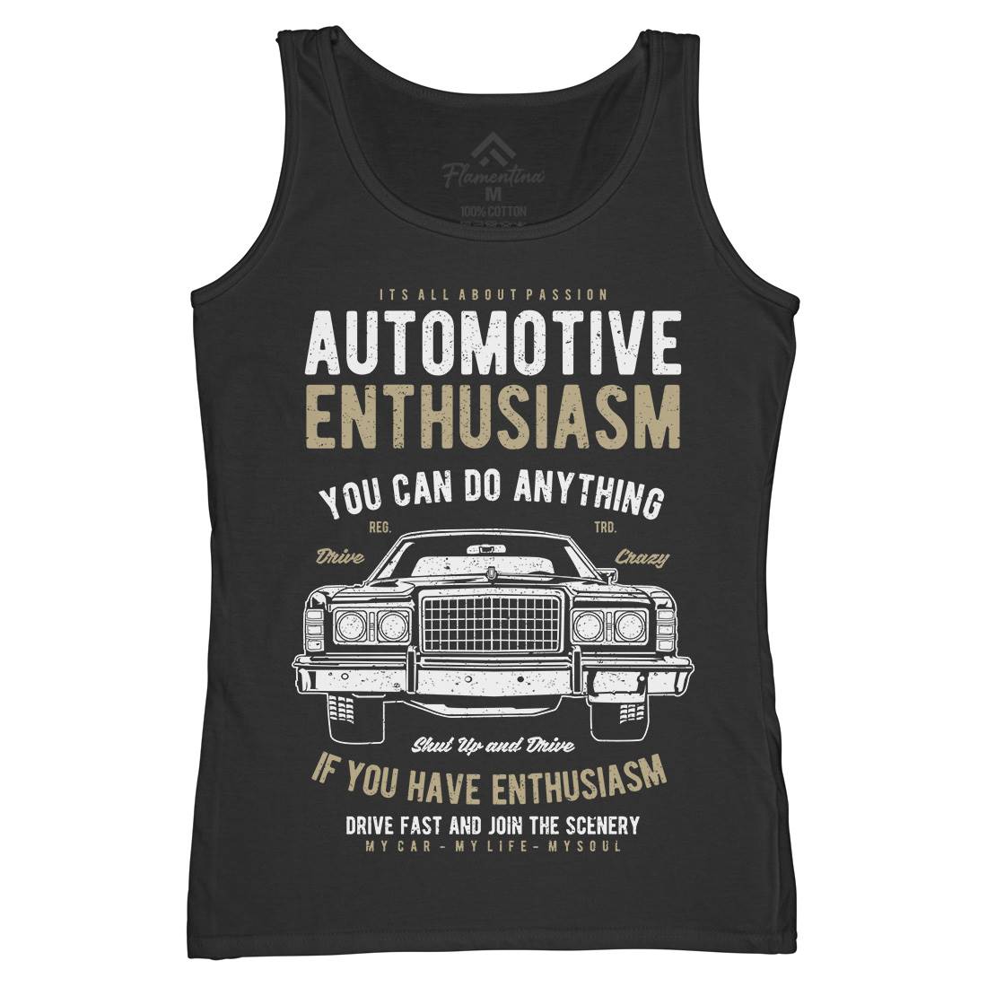 Automotive Enthusiasm Womens Organic Tank Top Vest Cars A614