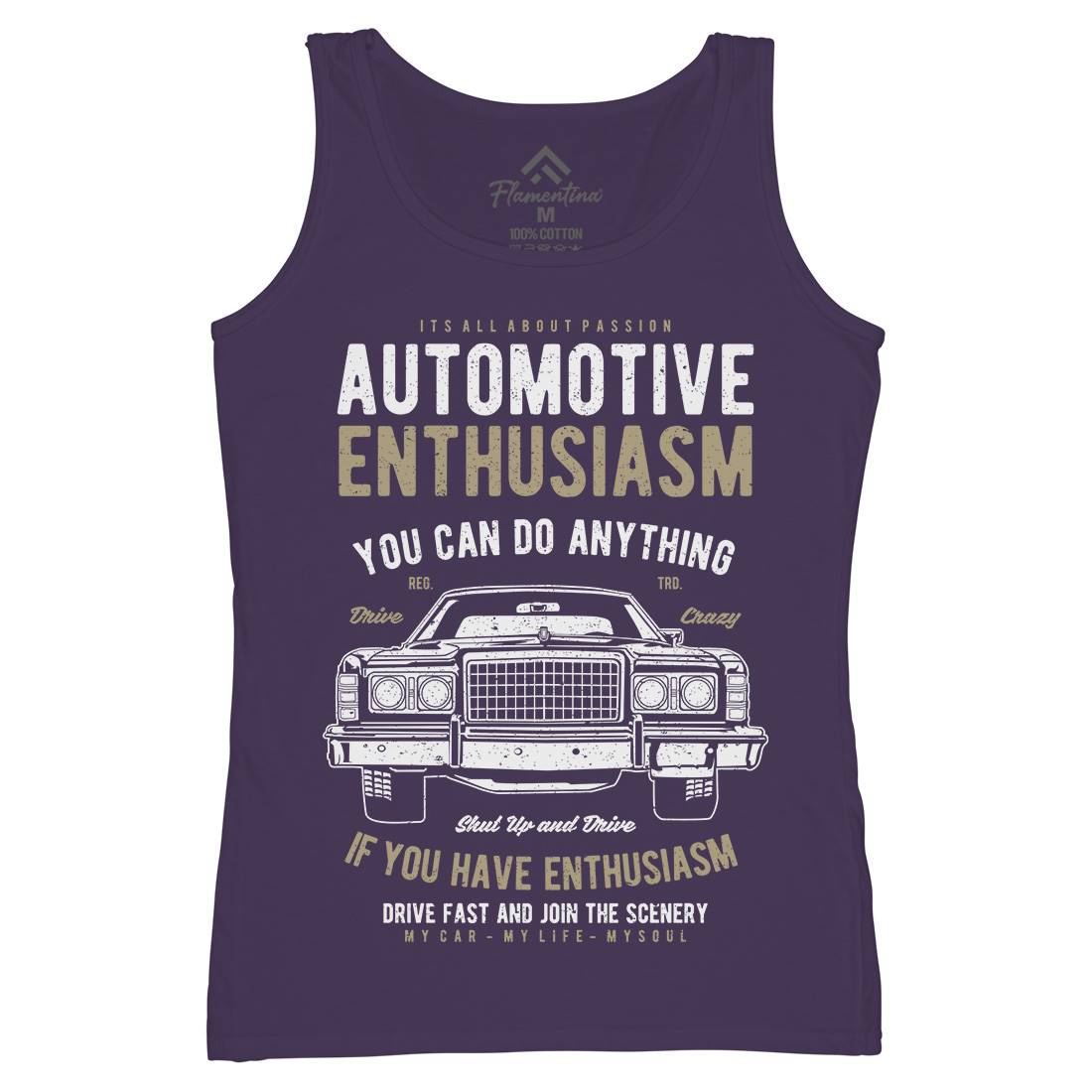Automotive Enthusiasm Womens Organic Tank Top Vest Cars A614