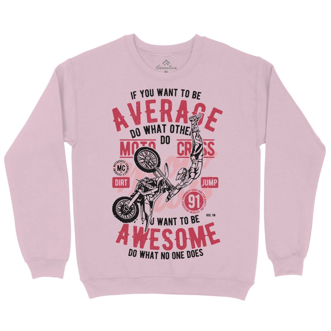 Awesome Motocross Kids Crew Neck Sweatshirt Motorcycles A615