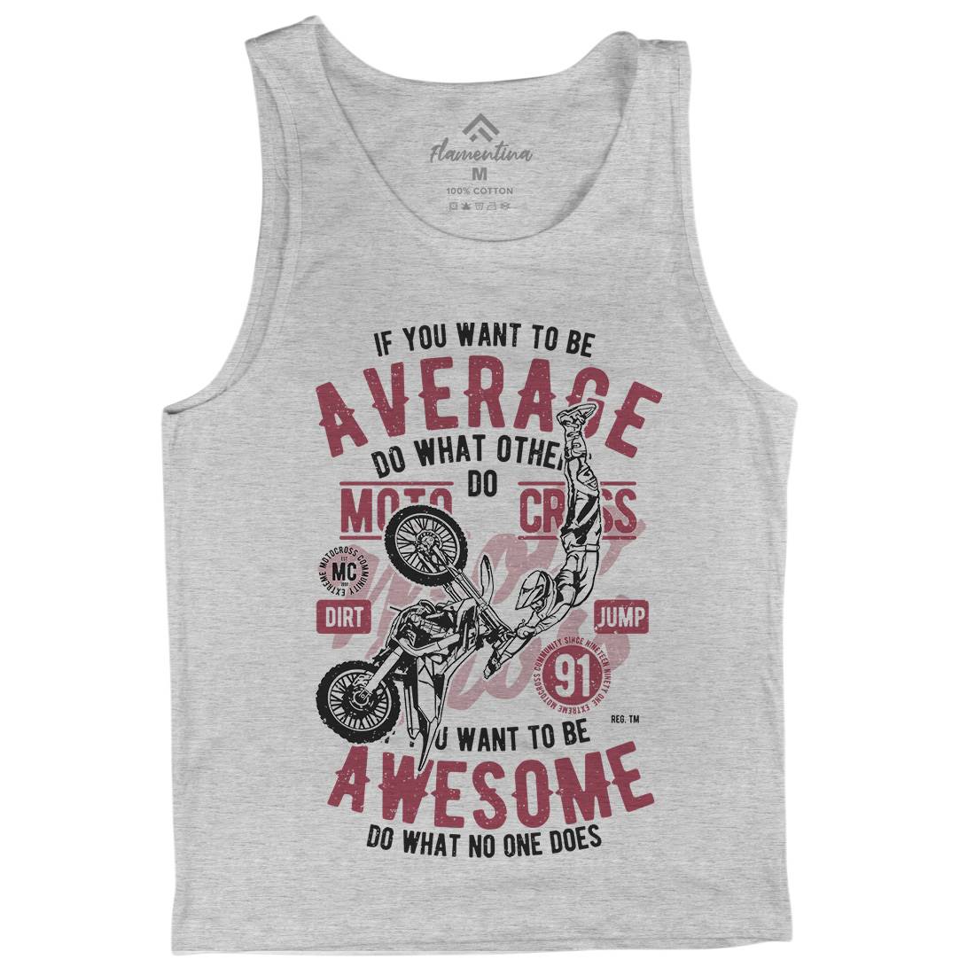 Awesome Motocross Mens Tank Top Vest Motorcycles A615