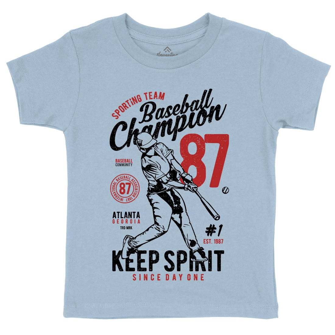 Baseball Champion Kids Crew Neck T-Shirt Sport A616