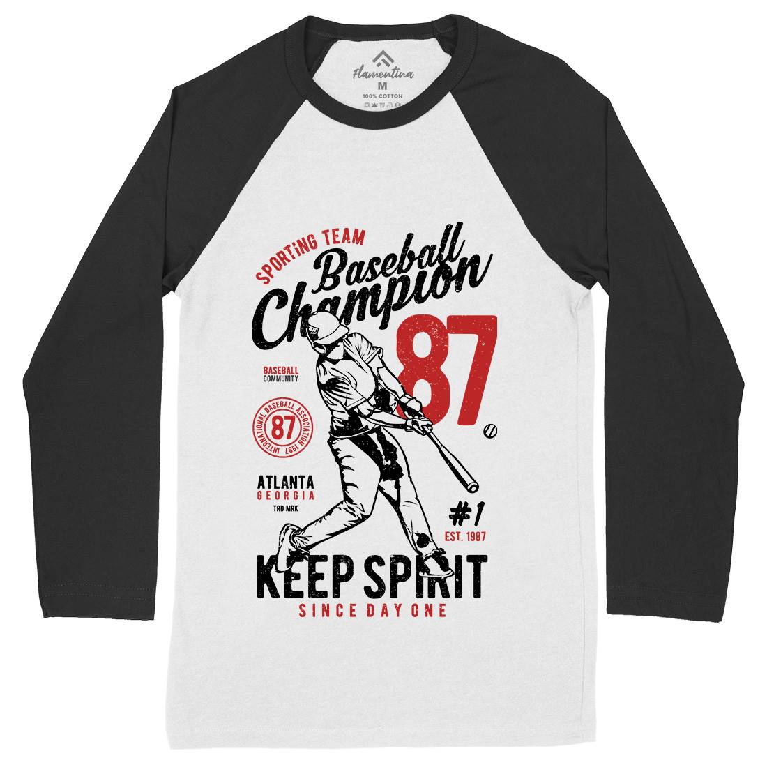 Baseball Champion Mens Long Sleeve Baseball T-Shirt Sport A616