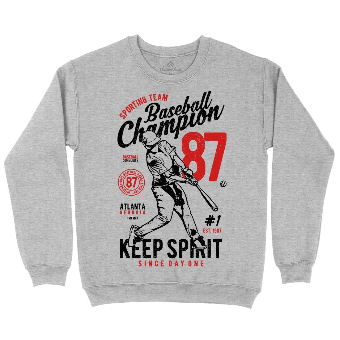 Baseball Champion Mens Crew Neck Sweatshirt Sport A616