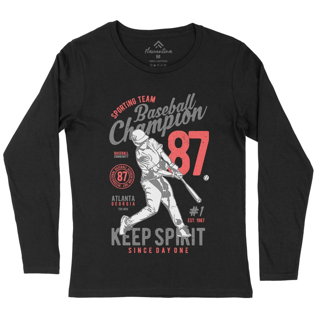Baseball Champion Womens Long Sleeve T-Shirt Sport A616