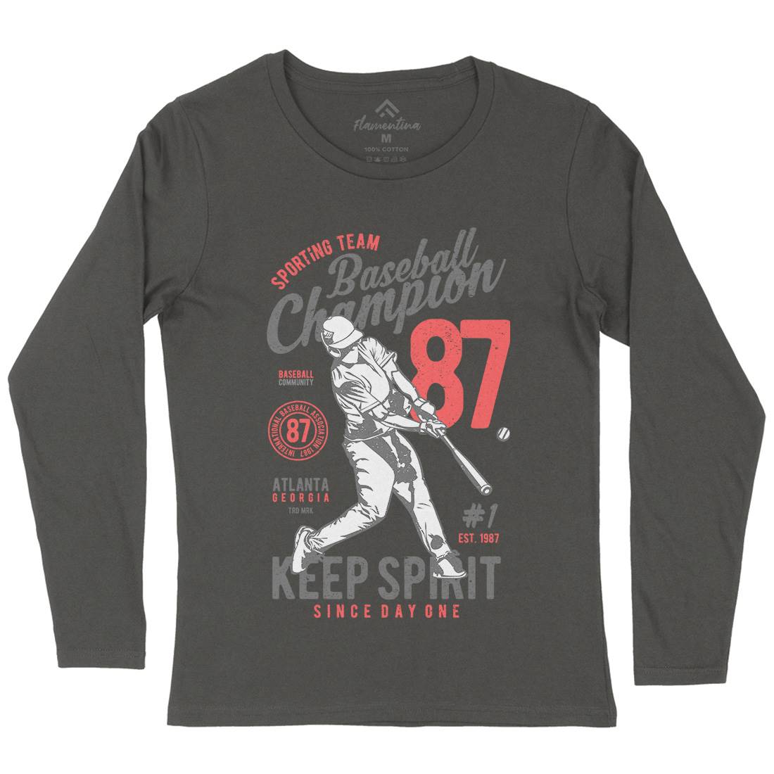 Baseball Champion Womens Long Sleeve T-Shirt Sport A616