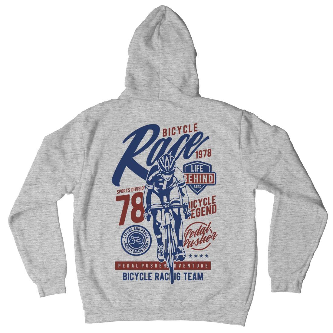 Bicycle Race Mens Hoodie With Pocket Bikes A617