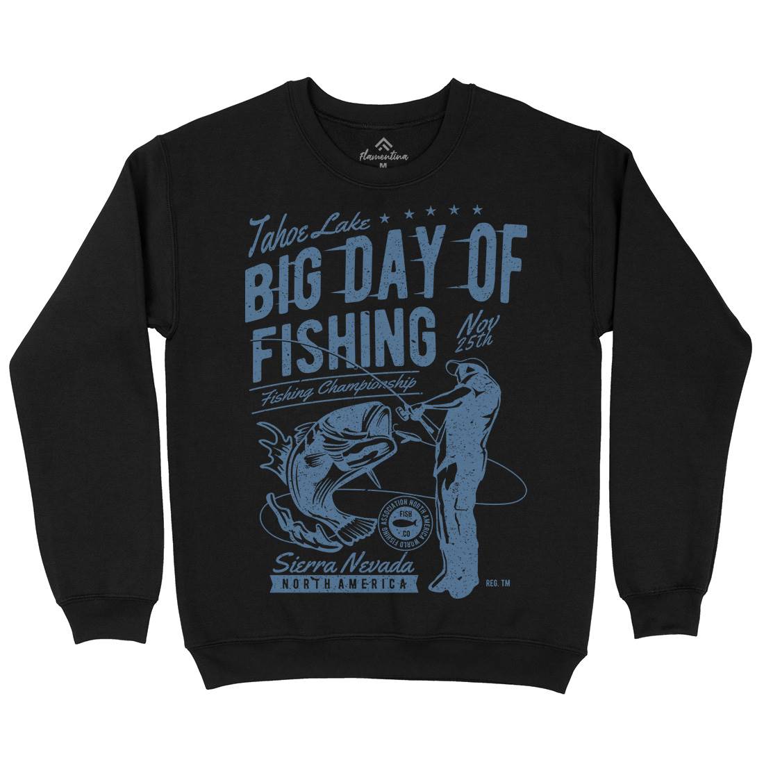 Big Day Of Kids Crew Neck Sweatshirt Fishing A618