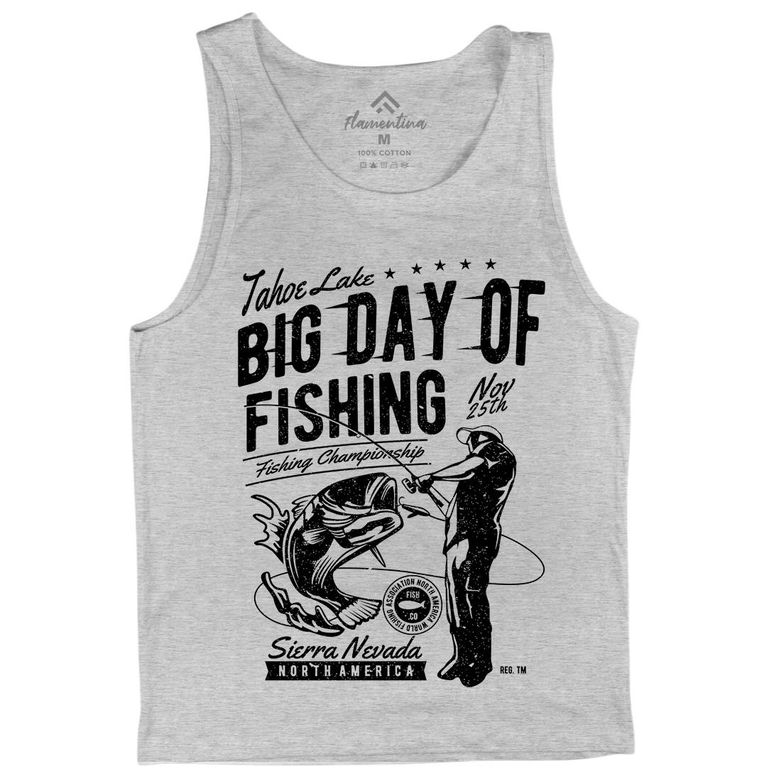 Big Day Of Mens Tank Top Vest Fishing A618