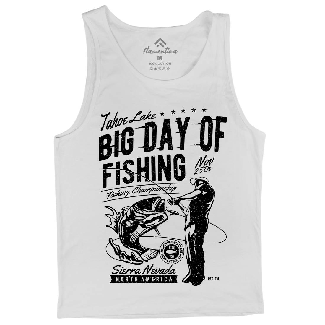 Big Day Of Mens Tank Top Vest Fishing A618