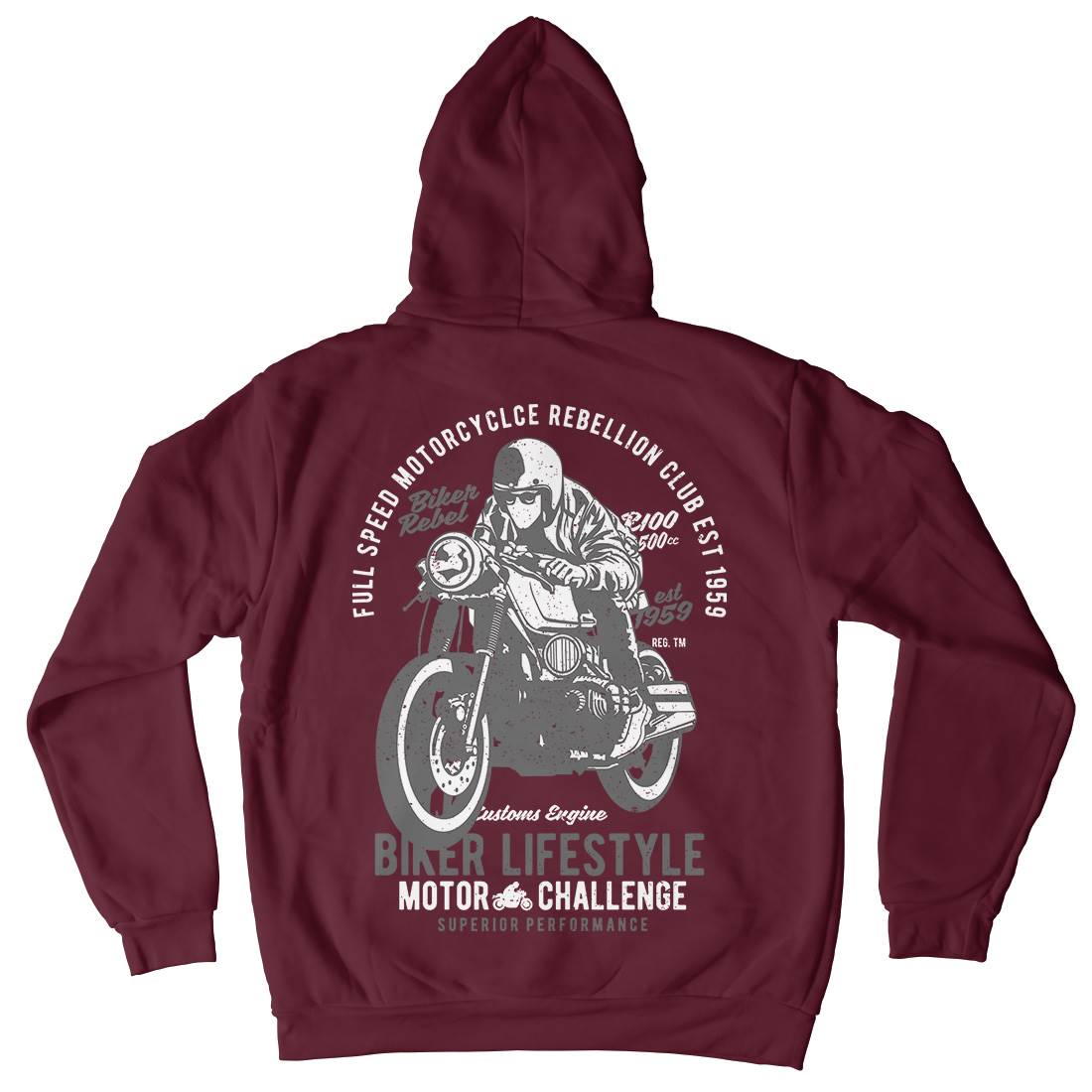 Biker Lifestyle Kids Crew Neck Hoodie Motorcycles A619