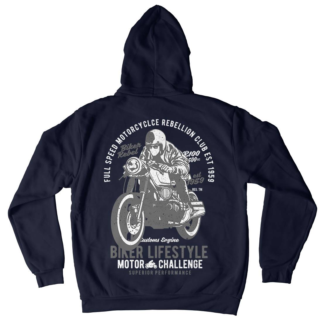 Biker Lifestyle Kids Crew Neck Hoodie Motorcycles A619