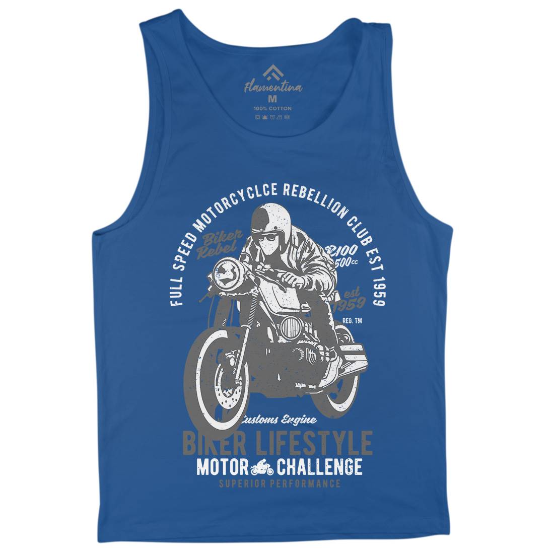 Biker Lifestyle Mens Tank Top Vest Motorcycles A619