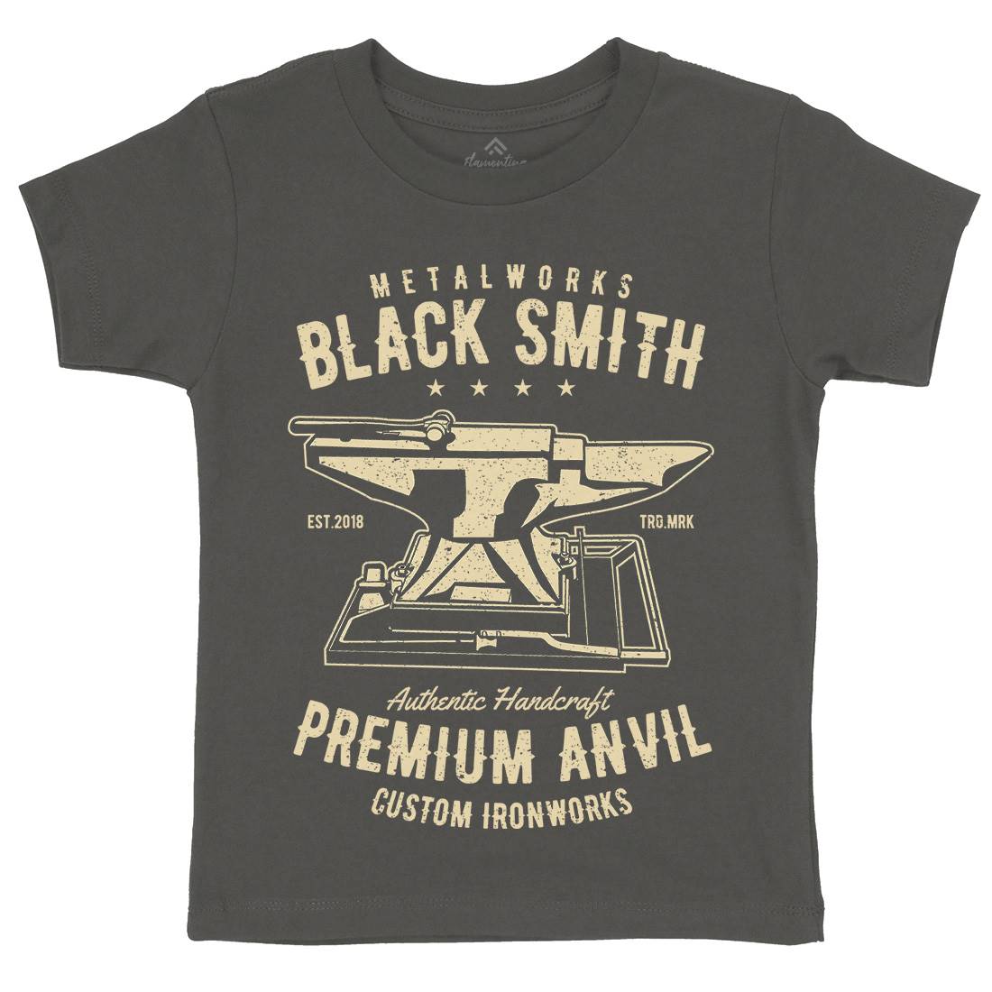 Blacksmith Kids Crew Neck T-Shirt Work A620