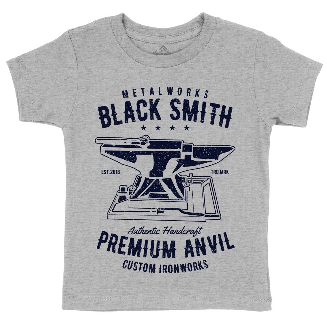 Blacksmith Kids Crew Neck T-Shirt Work A620