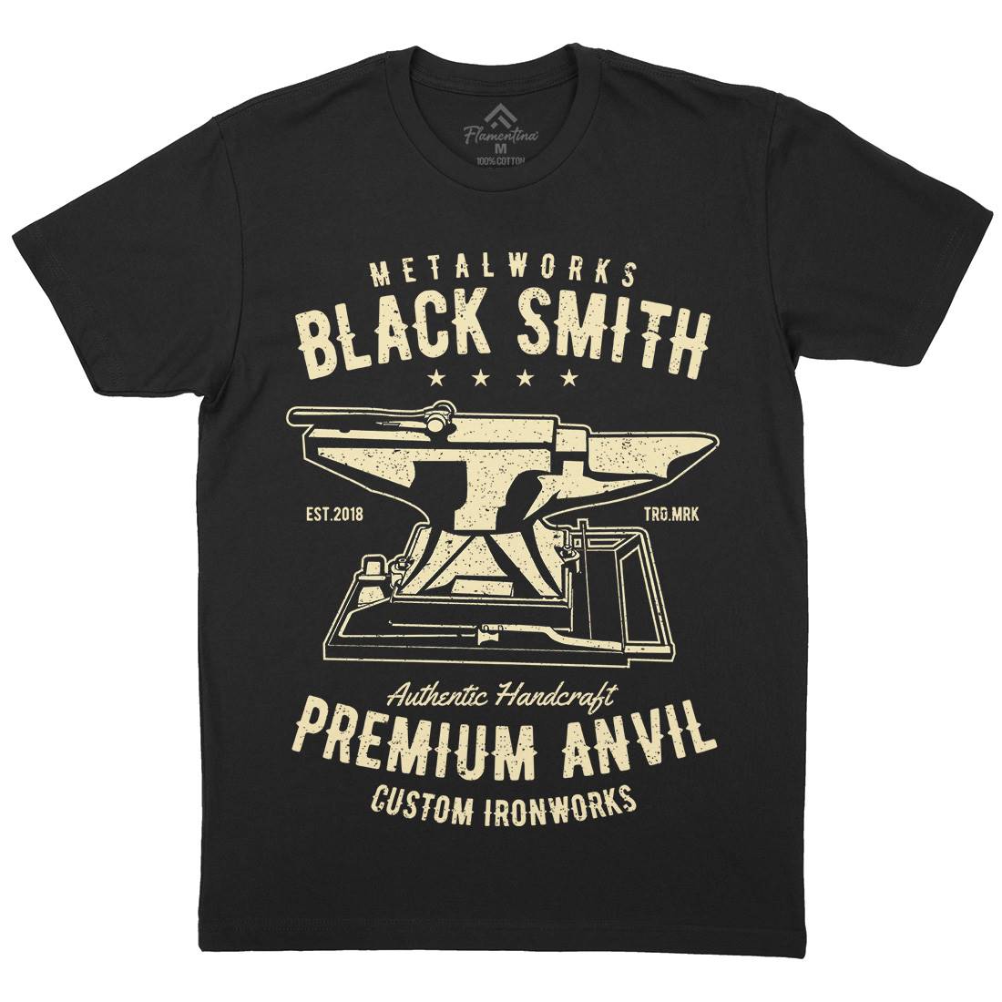 Blacksmith Mens Crew Neck T-Shirt Work A620