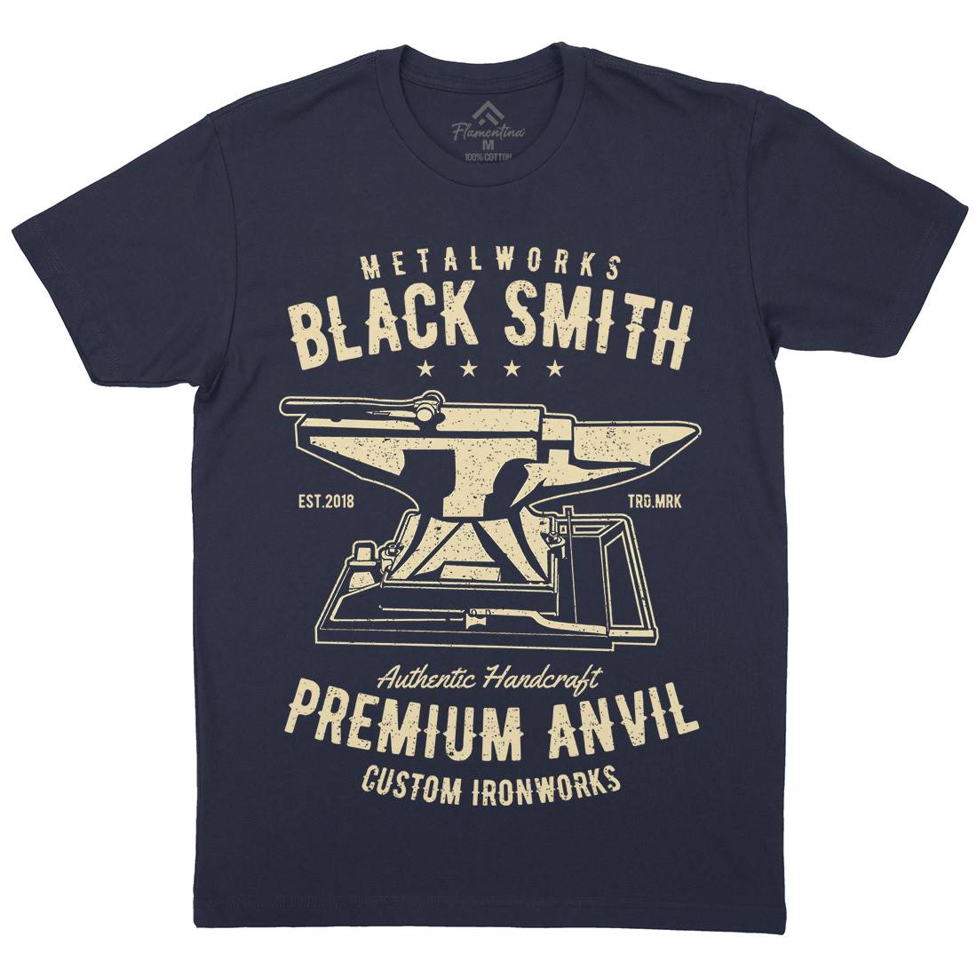 Blacksmith Mens Crew Neck T-Shirt Work A620