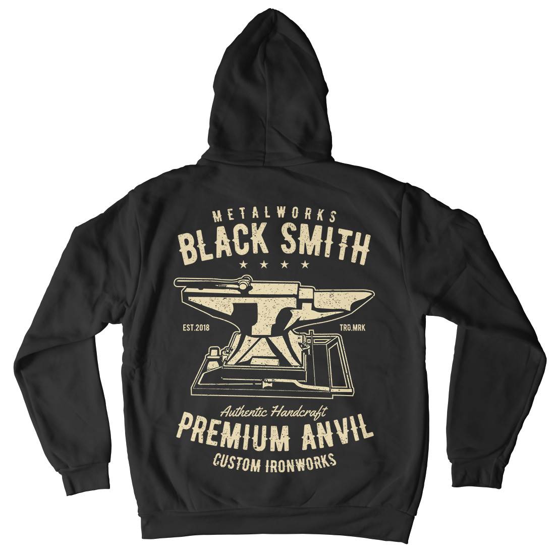 Blacksmith Mens Hoodie With Pocket Work A620