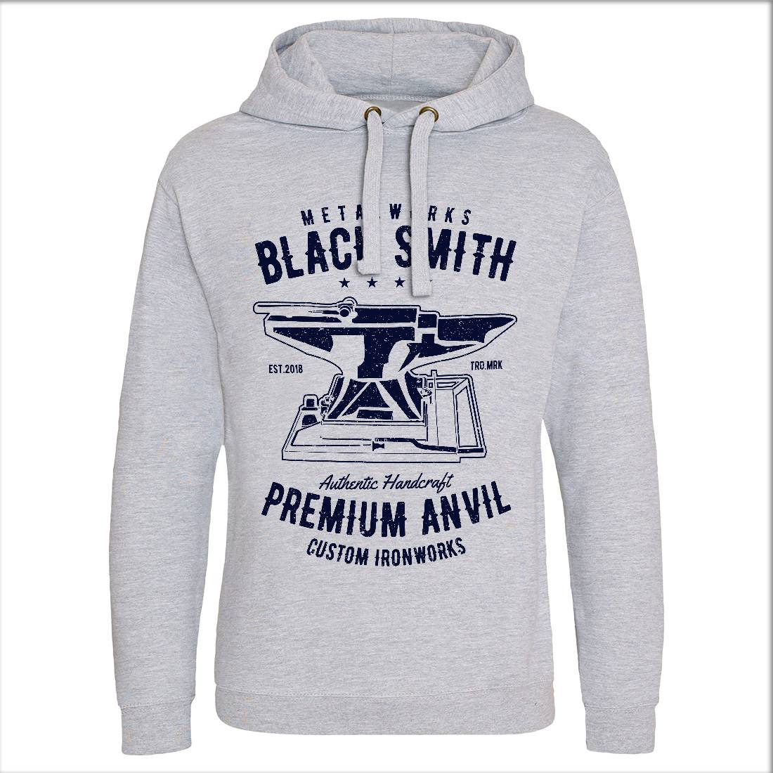 Blacksmith Mens Hoodie Without Pocket Work A620