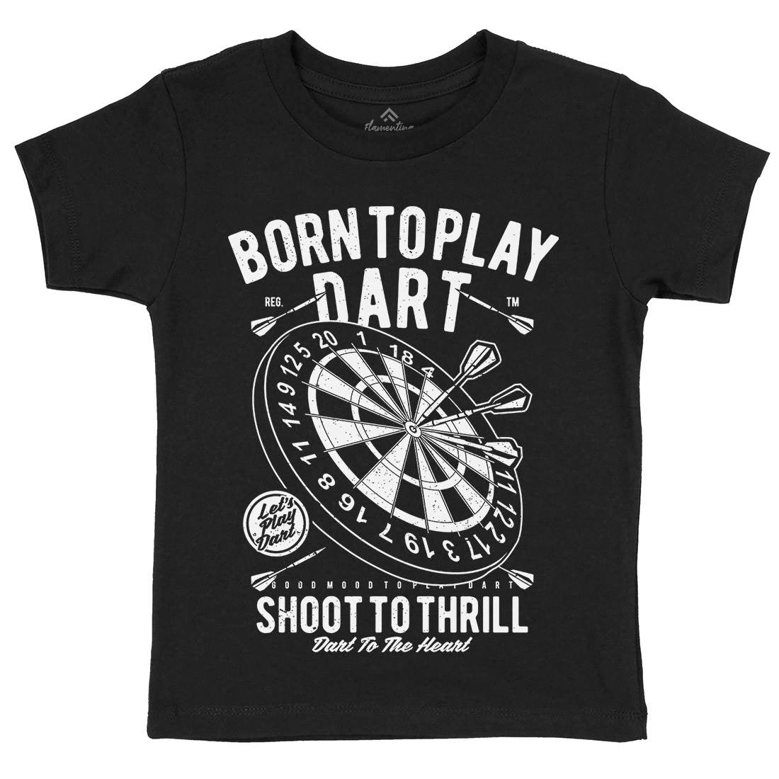 Born To Play Kids Crew Neck T-Shirt Sport A622