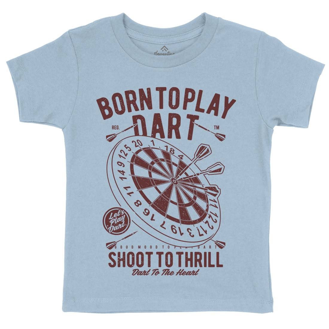 Born To Play Kids Organic Crew Neck T-Shirt Sport A622