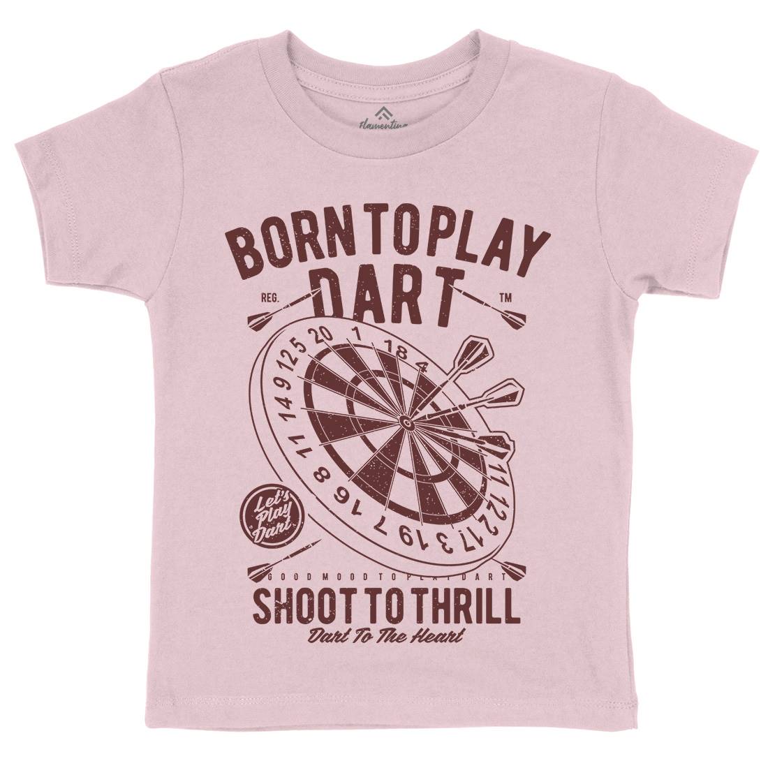 Born To Play Kids Crew Neck T-Shirt Sport A622