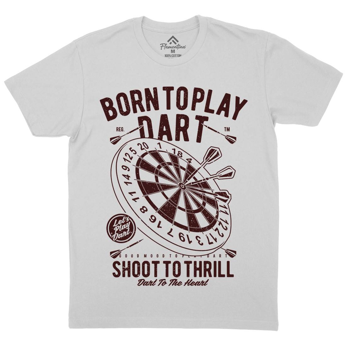 Born To Play Mens Crew Neck T-Shirt Sport A622