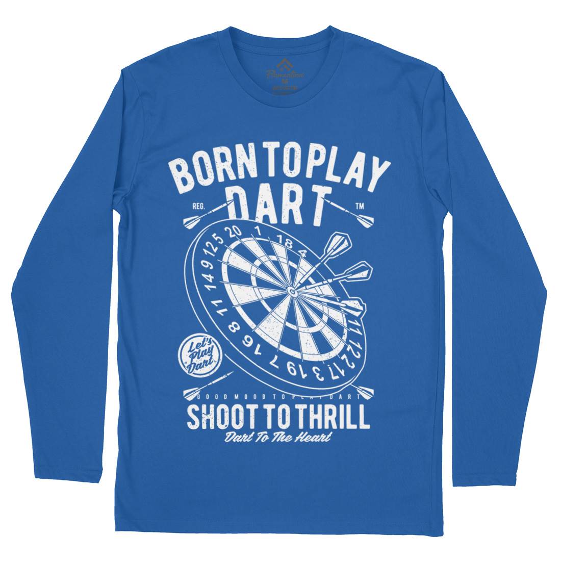 Born To Play Mens Long Sleeve T-Shirt Sport A622