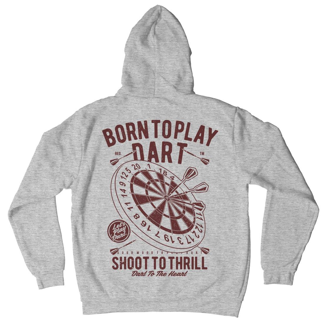 Born To Play Mens Hoodie With Pocket Sport A622