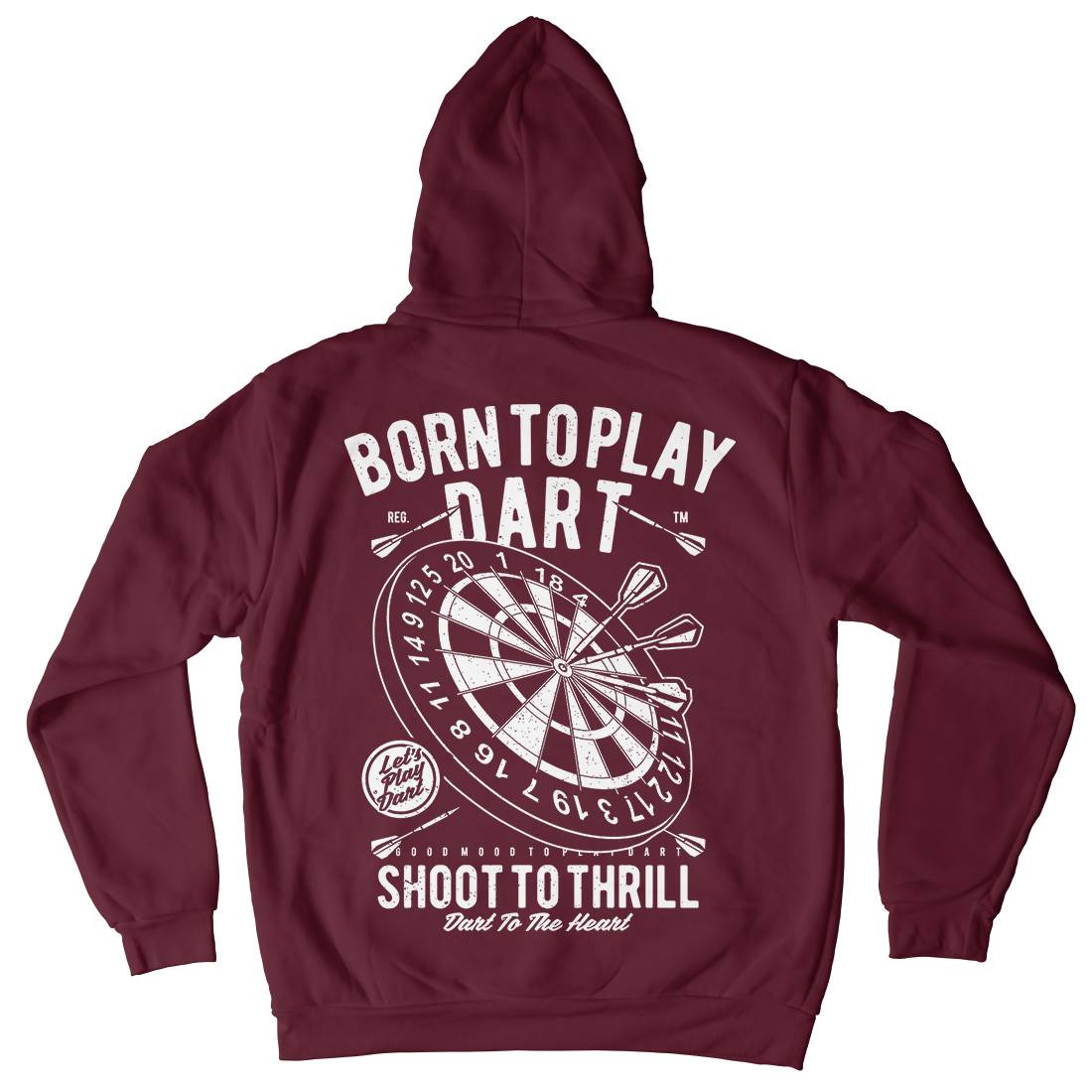 Born To Play Mens Hoodie With Pocket Sport A622