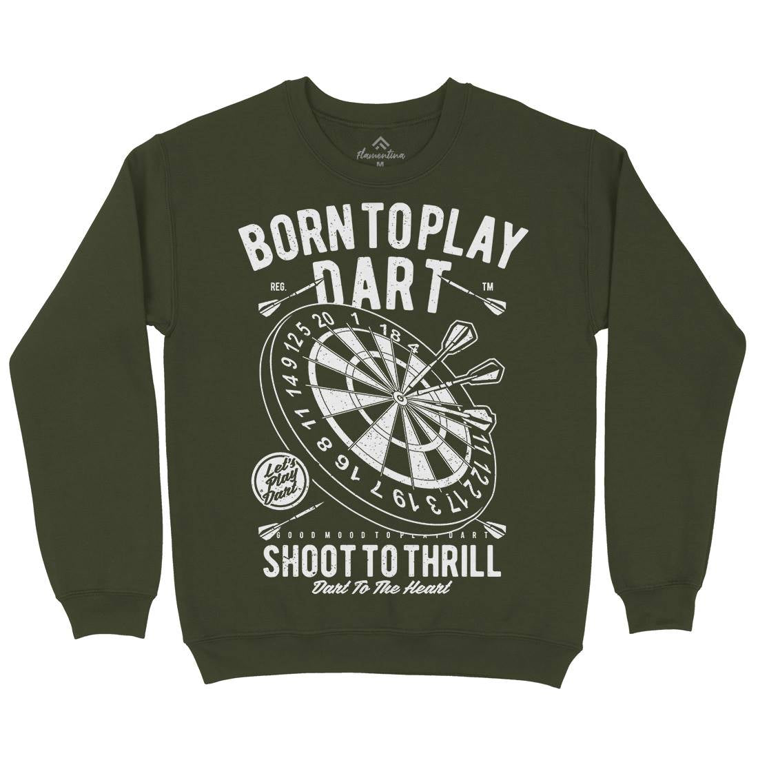 Born To Play Mens Crew Neck Sweatshirt Sport A622