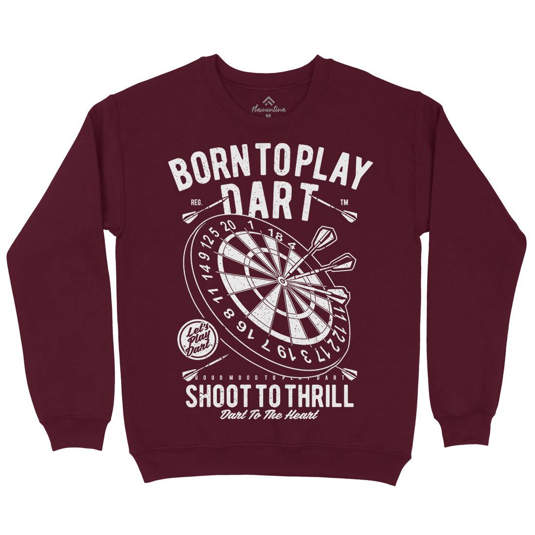 Born To Play Mens Crew Neck Sweatshirt Sport A622