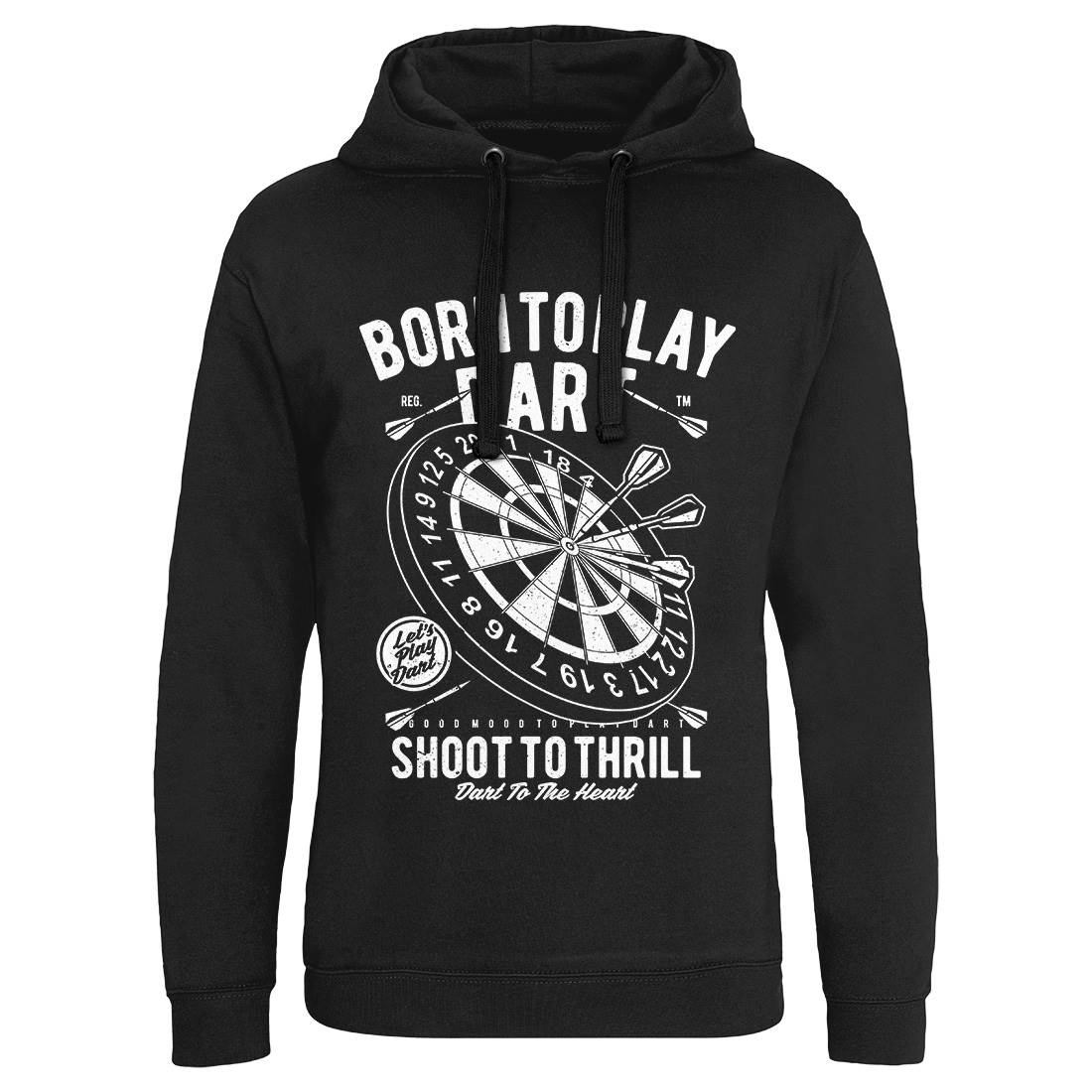 Born To Play Mens Hoodie Without Pocket Sport A622