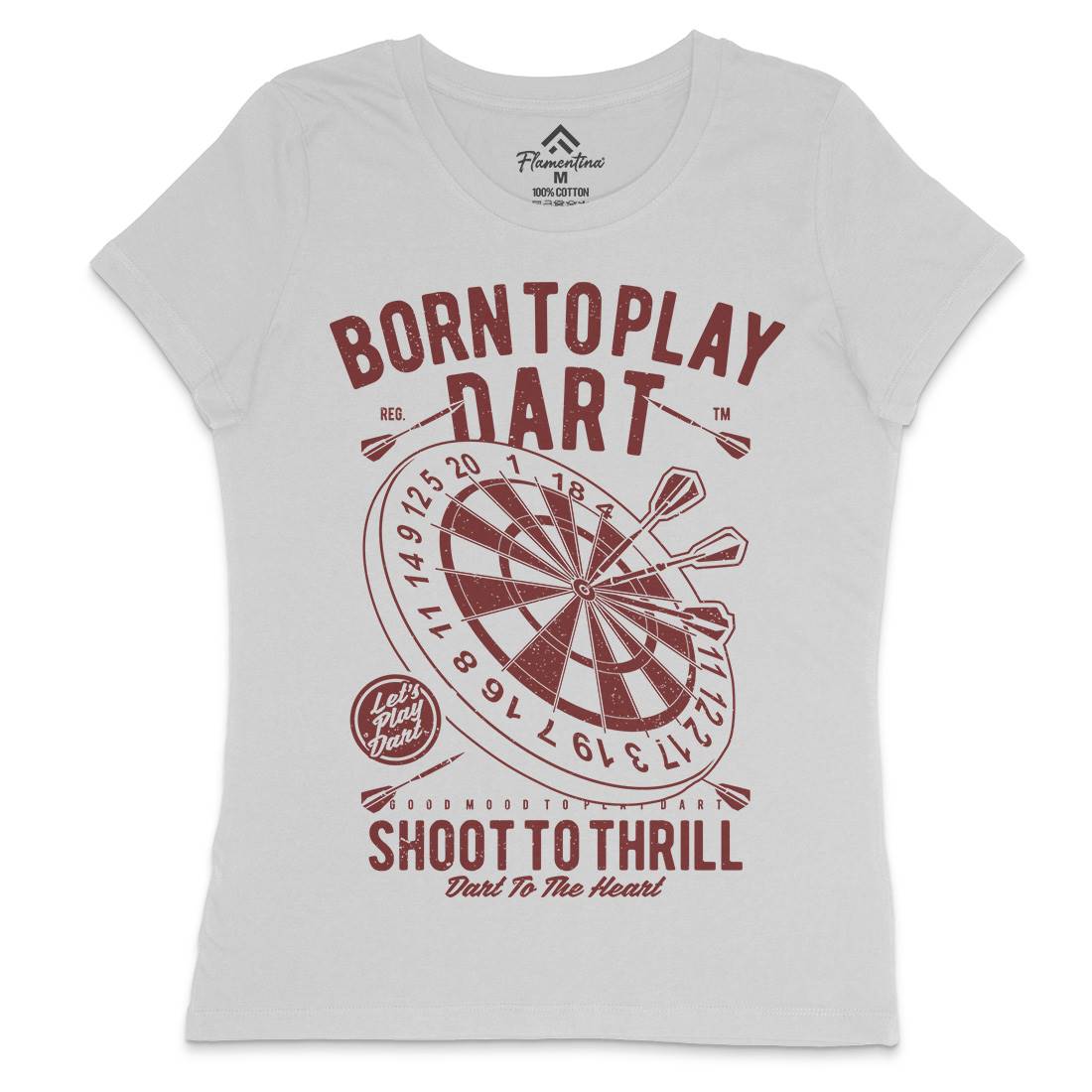 Born To Play Womens Crew Neck T-Shirt Sport A622