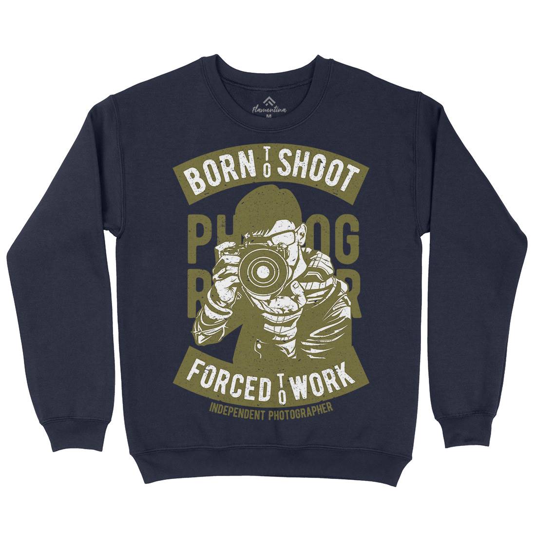 Born To Shoot Kids Crew Neck Sweatshirt Media A623