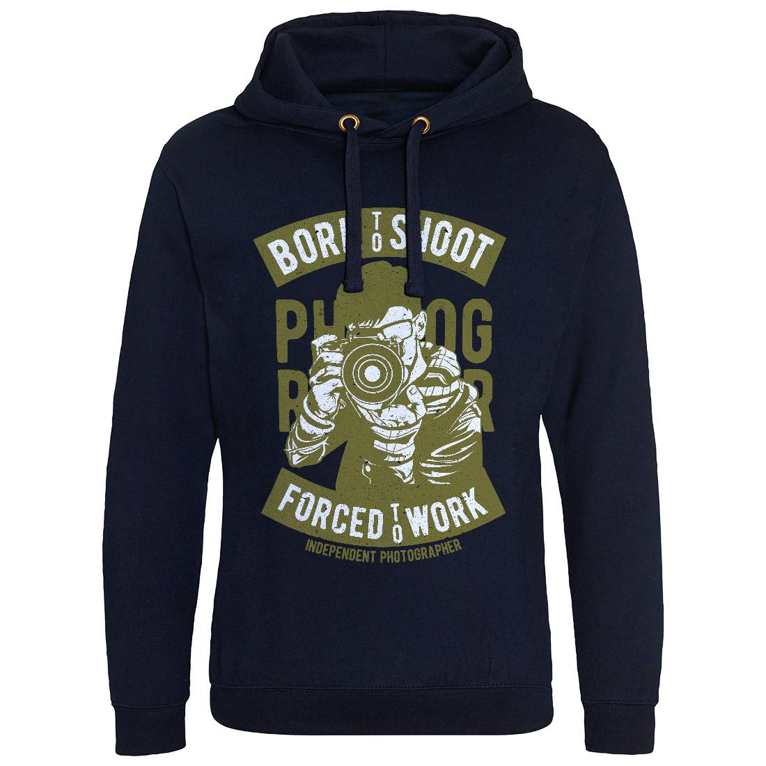 Born To Shoot Mens Hoodie Without Pocket Media A623