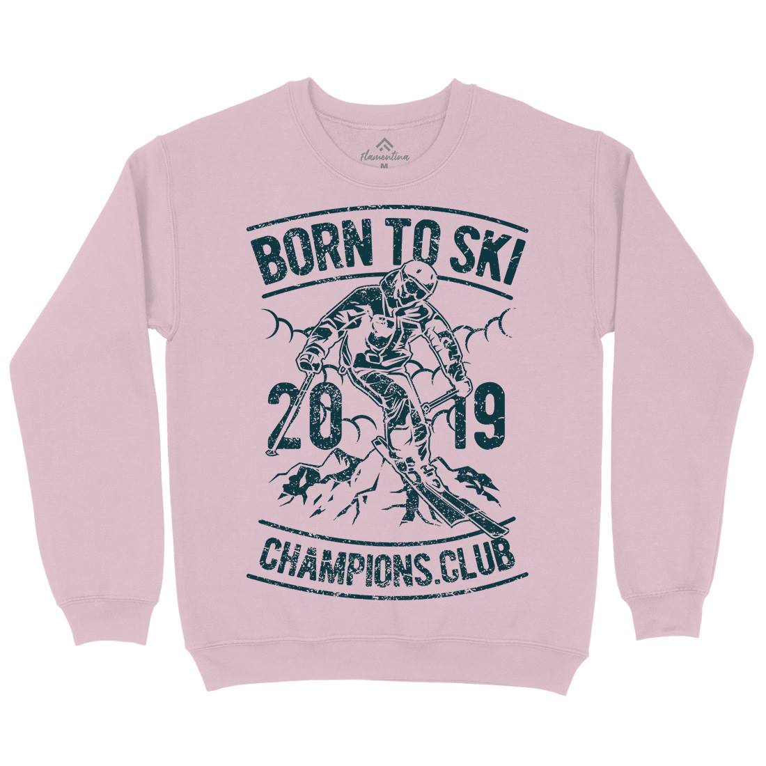 Born To Ski Kids Crew Neck Sweatshirt Sport A624