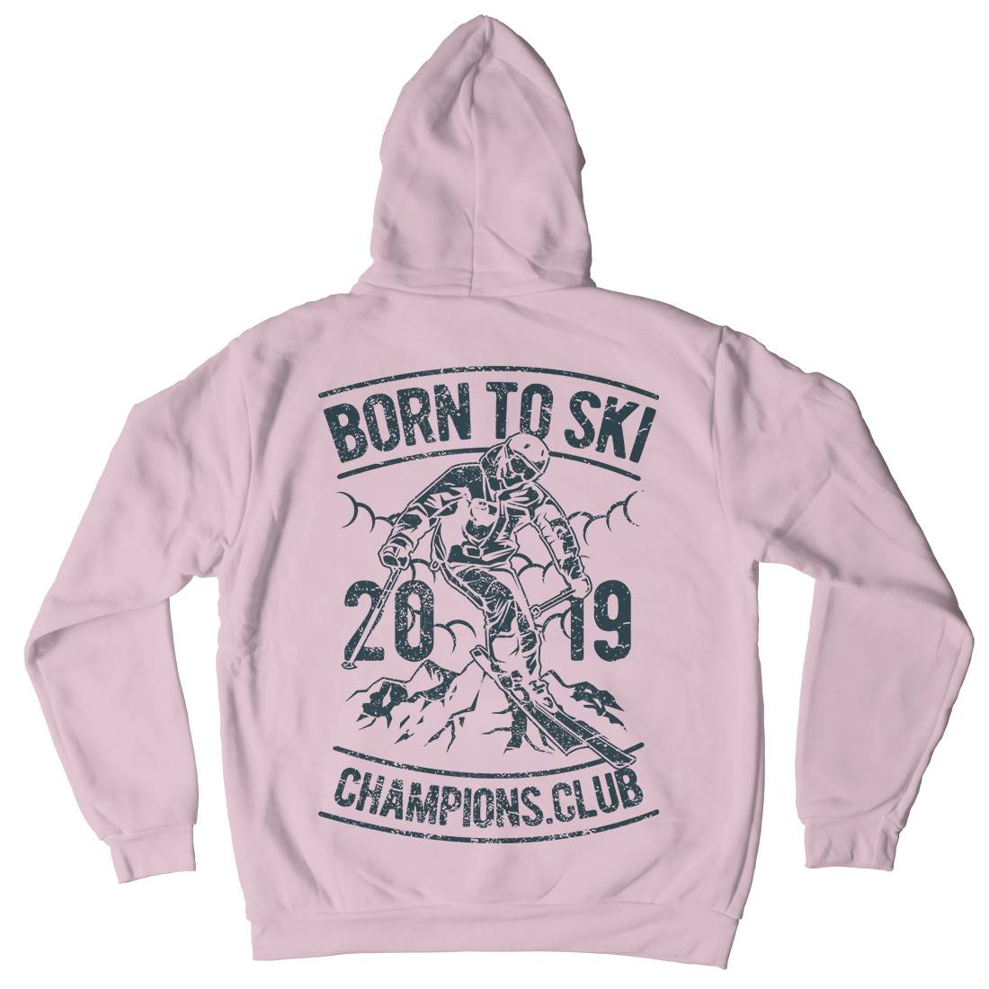 Born To Ski Kids Crew Neck Hoodie Sport A624