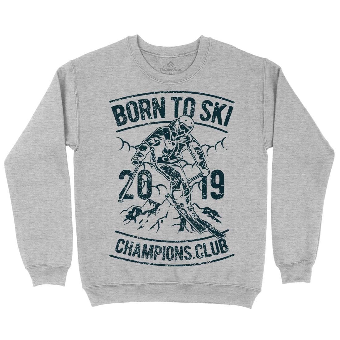 Born To Ski Kids Crew Neck Sweatshirt Sport A624
