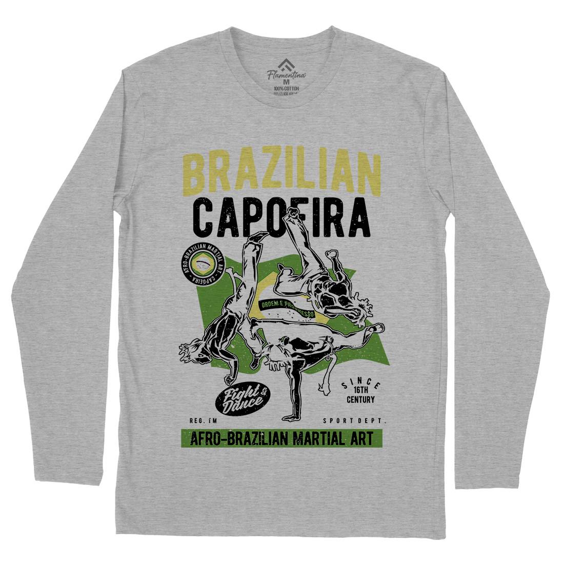 Brazilian Capoeira Mens Long Sleeve T-Shirt Sport A626