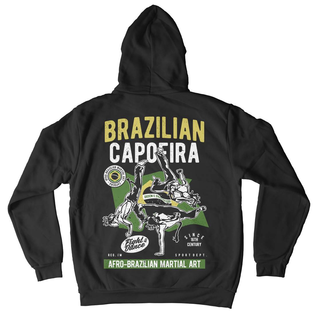 Brazilian Capoeira Mens Hoodie With Pocket Sport A626