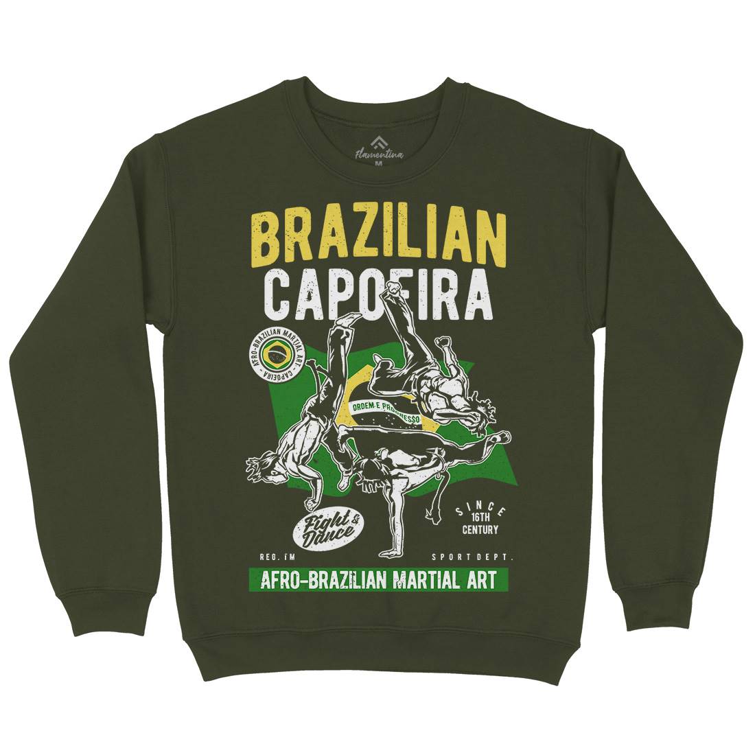 Brazilian Capoeira Mens Crew Neck Sweatshirt Sport A626