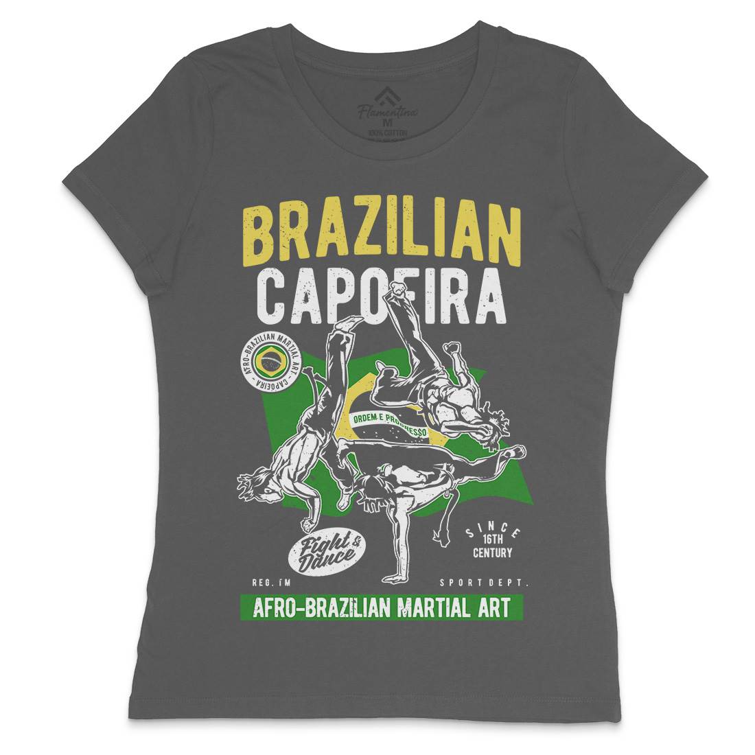 Brazilian Capoeira Womens Crew Neck T-Shirt Sport A626