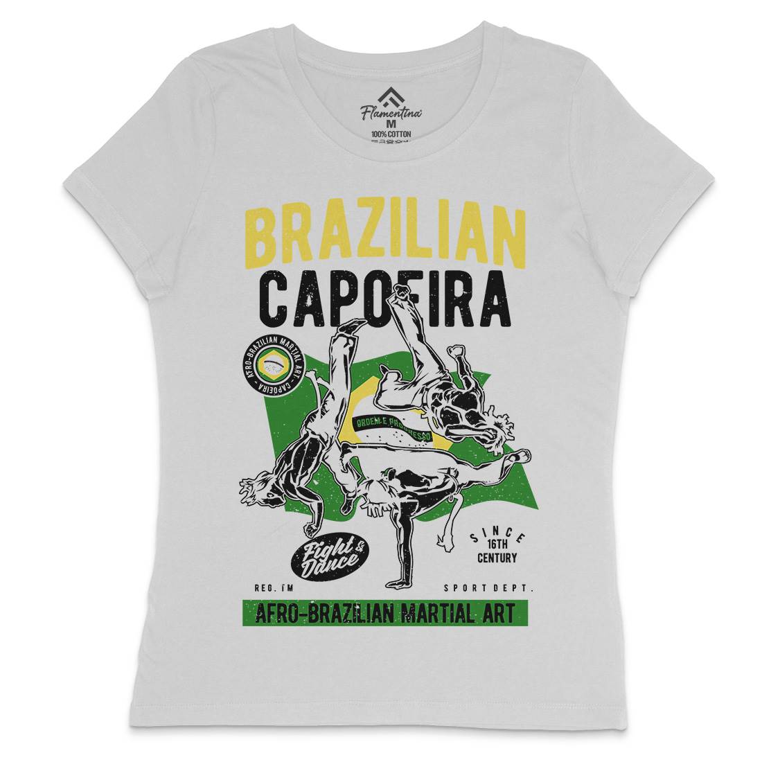 Brazilian Capoeira Womens Crew Neck T-Shirt Sport A626
