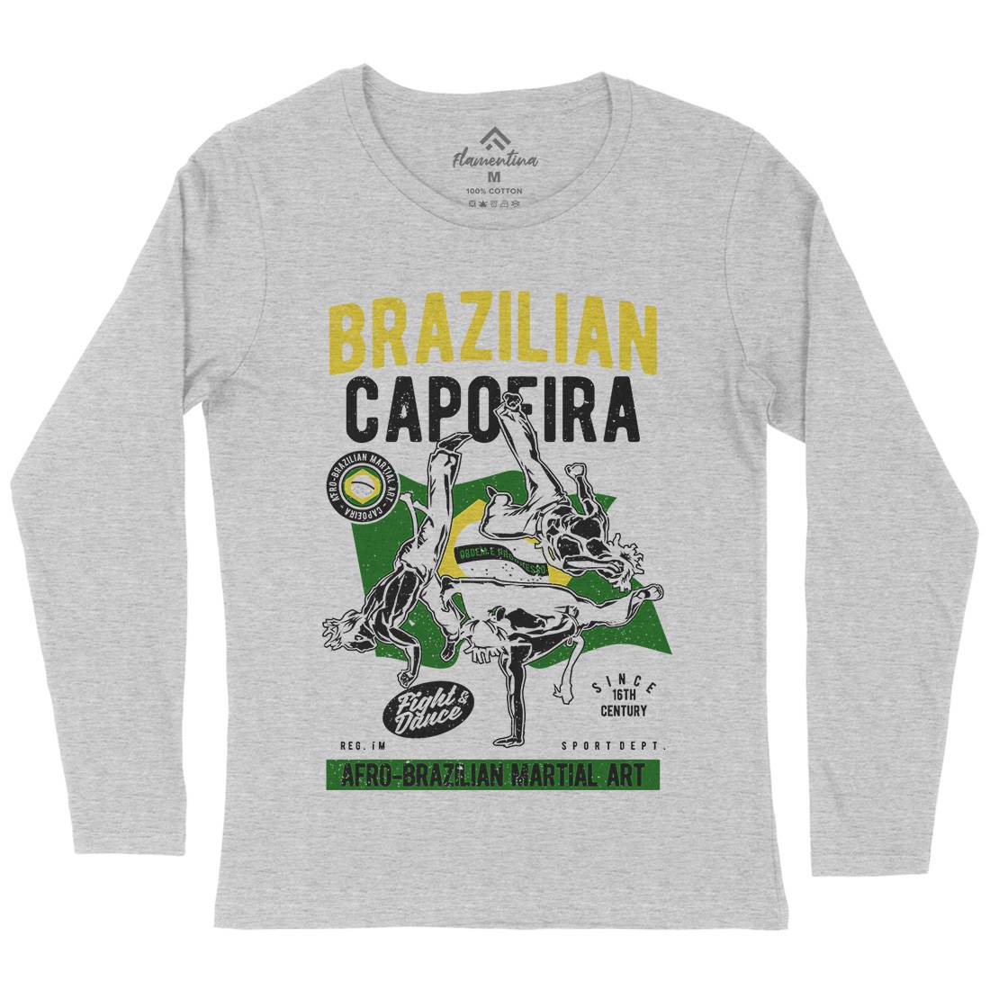 Brazilian Capoeira Womens Long Sleeve T-Shirt Sport A626