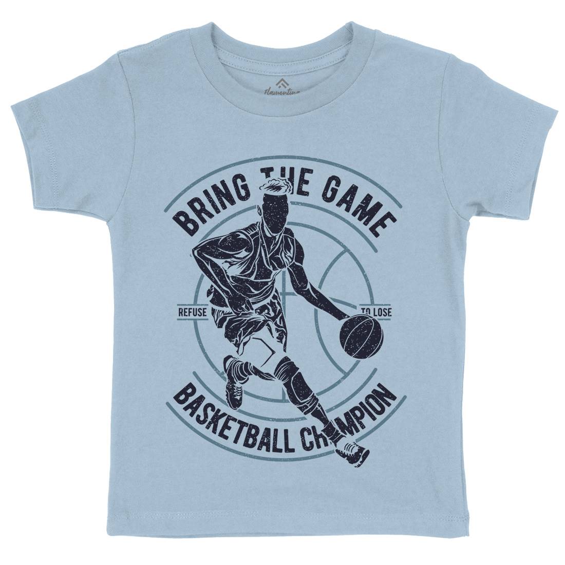 Bring The Game Kids Organic Crew Neck T-Shirt Sport A627