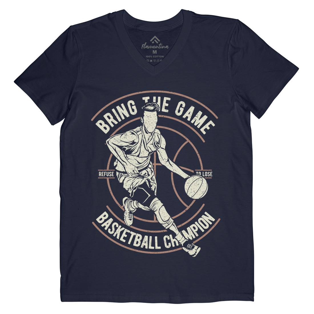 Bring The Game Mens V-Neck T-Shirt Sport A627