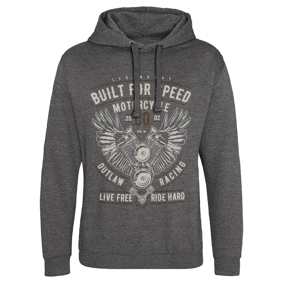Built For Speed Mens Hoodie Without Pocket Motorcycles A628