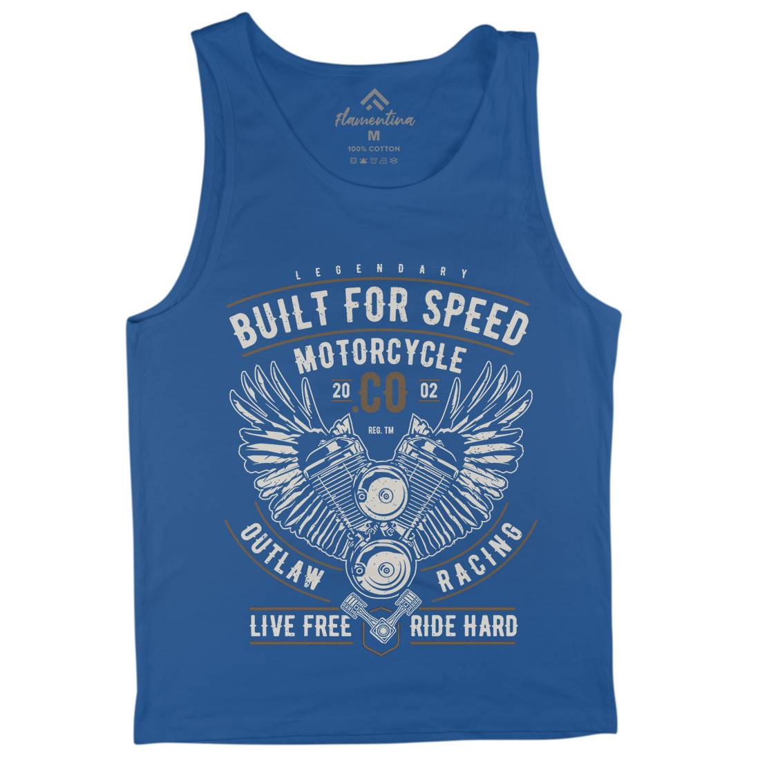 Built For Speed Mens Tank Top Vest Motorcycles A628